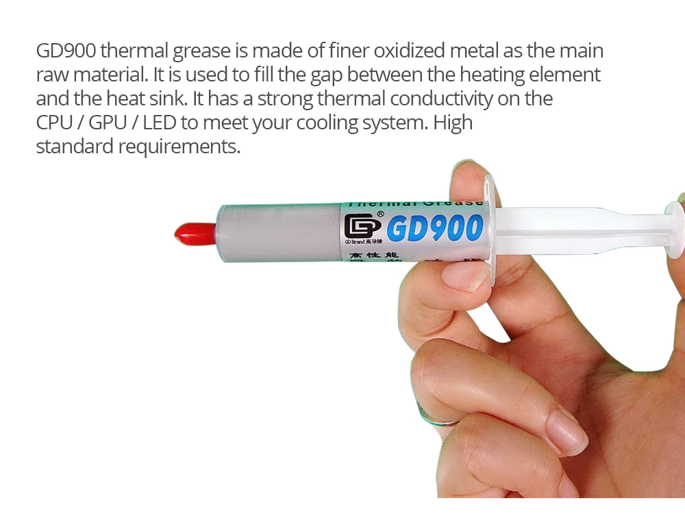 1 шт. 15 г GD900 Термопаста радиатора GD900 термопаста Для процессоры ЦПУ штукатурка для радиатора кулер водяного охлаждения