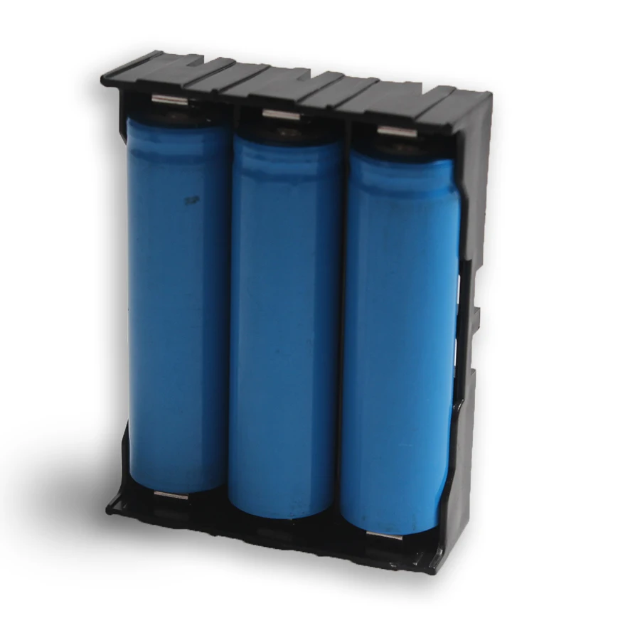 

18650 Holder 100PCS 3x18650 In Parallel Plastic 18650 Battery Holder Case Storage Box For 3*3.7V 18650 Lithium Battery With Pin