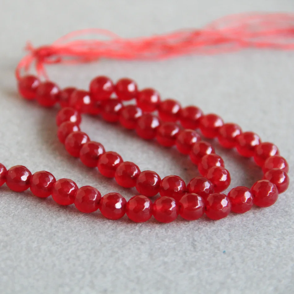 

8mm Hot sale Faceted Red beads chalcedony DIY Beads stones 15" 2pc/lot Jewelry making design wholesale