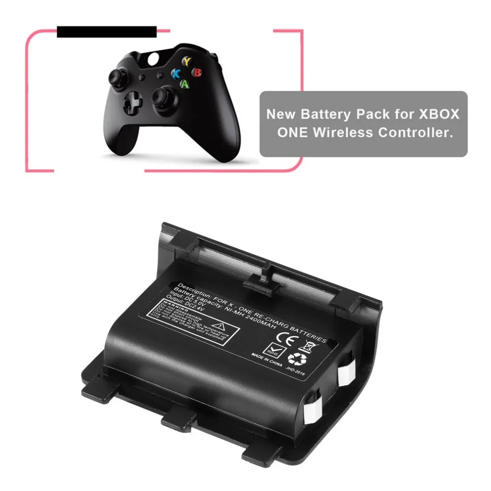 2 шт. 2400 мАч аккумуляторные батареи с usb-кабелем для XBOX ONE | Электроника