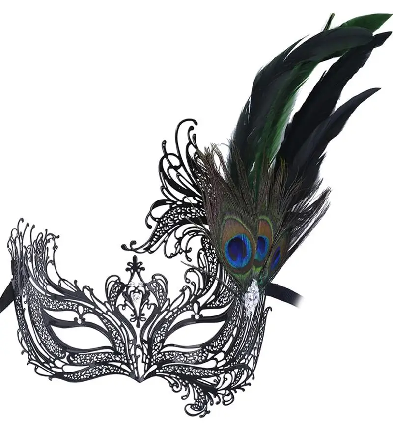 Блестящая металлическая художественная маска FunPa вырезанный дизайн