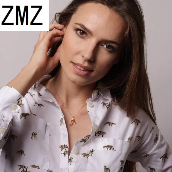 Подвеска ZMZ Европейская/американская мода английское милое ожерелье с надписью А