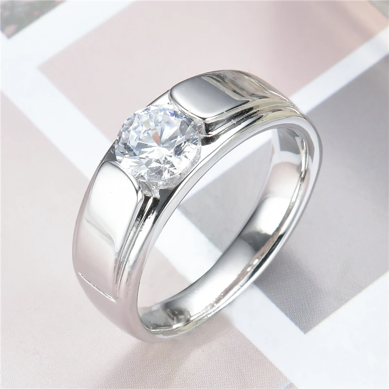 Новые широкие кольца из стерлингового серебра 925 пробы с фианитами Модные