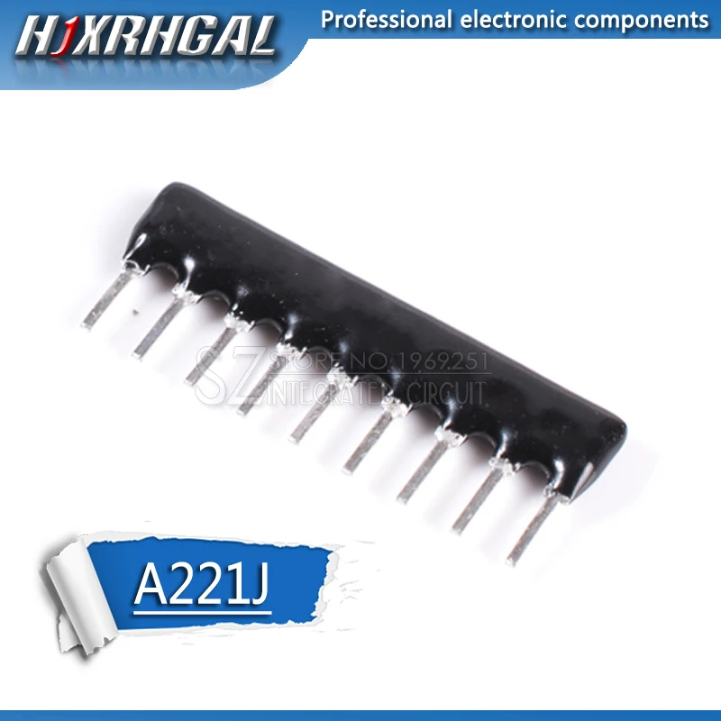 20 шт. сетевой резистор hjxrhgal 9pin 220 Ом 220R A221 A221J|Резисторы| |