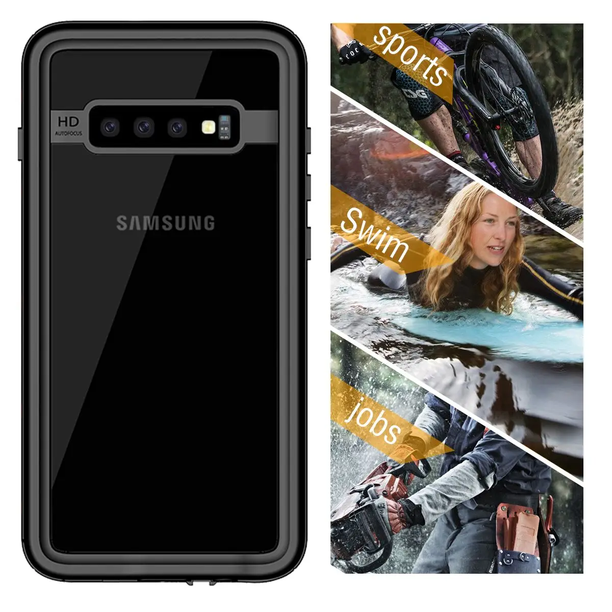 IP68 Водонепроницаемый чехол для samsung Galaxy S10 открытый летний плавательный
