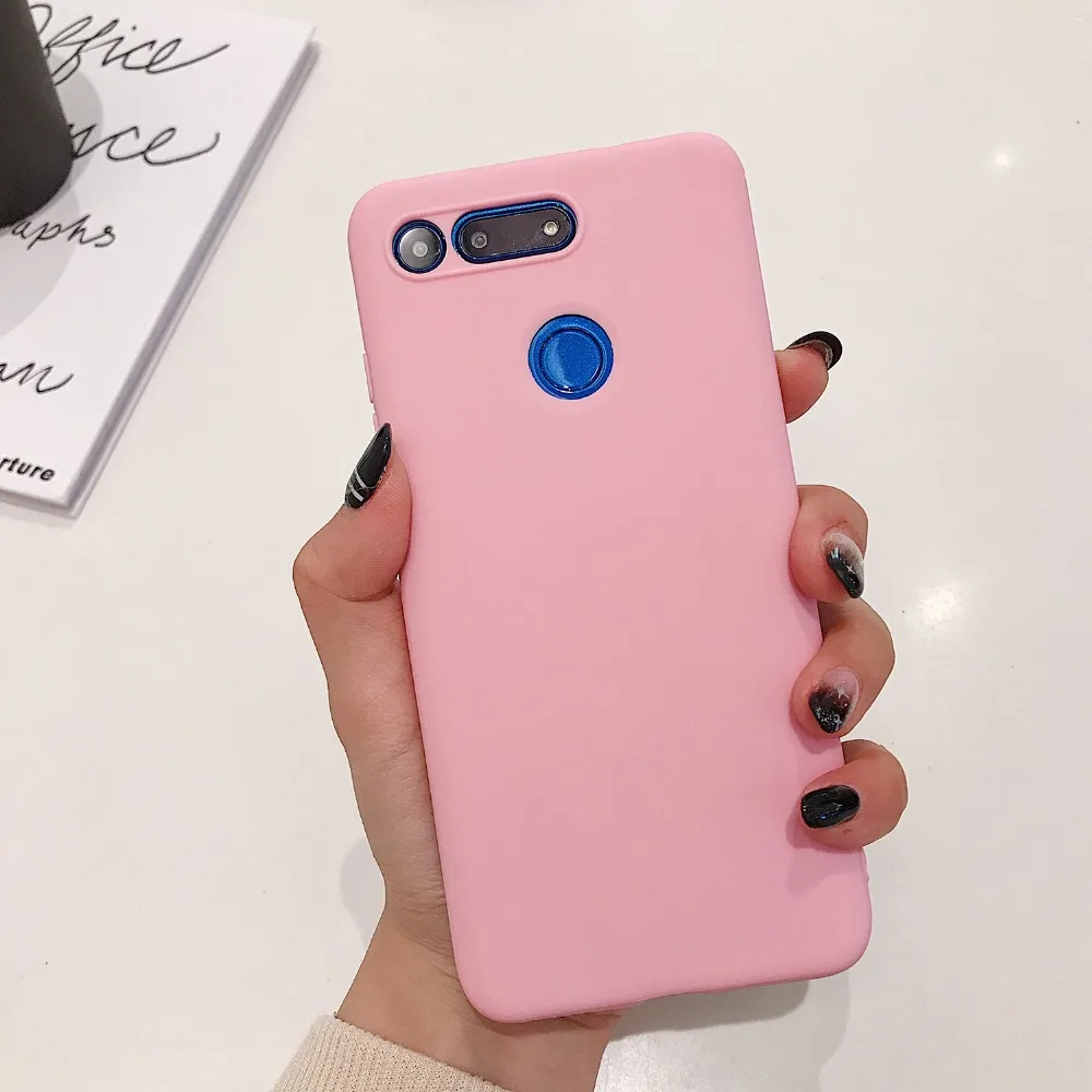 Чехол для huawei Honor View 20, карамельный цвет, тонкий мягкий силиконовый чехол для телефона, для huawei Honor V20 View 20, матовый чехол на заднюю панель из ТПУ