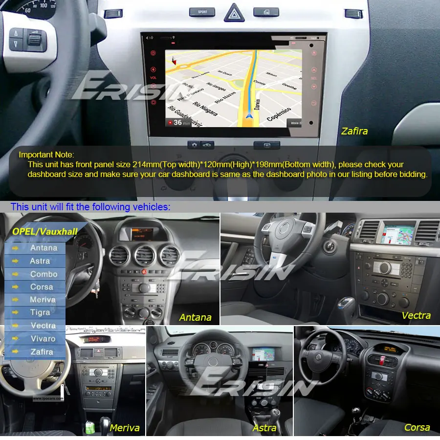 Erisin ES4873P " Android 9,0 DAB+ gps стерео для Vauxhall Opel Vivaro Astra Corsa D Zafira SatNav