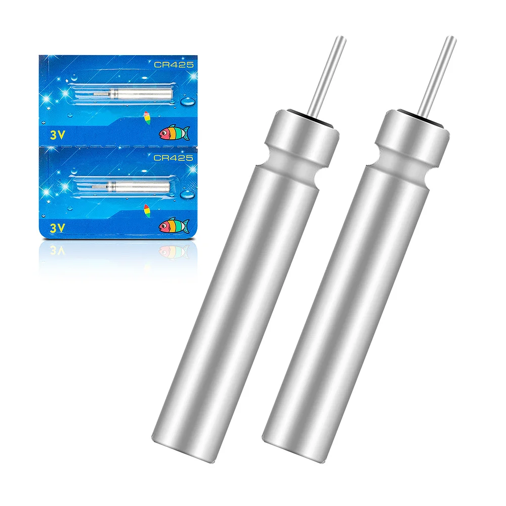 2 battery DONQL CR425 батарея комплект матч USB электронные перезаряжаемые Рыбалка плавающие батарейки зарядное устройство устройства - Цвет: 2 battery