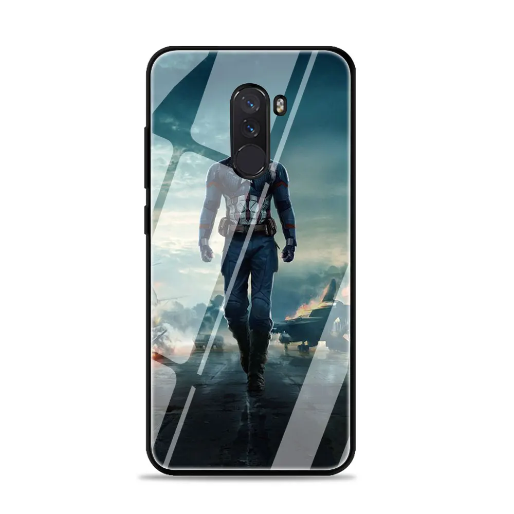 Чехол из закаленного стекла для Xiaomi 8 Lite A1 A2 9 Redmi Note 5 6 7 Pro 6A 4X F1 Marvel Мстители Бесконечность войны