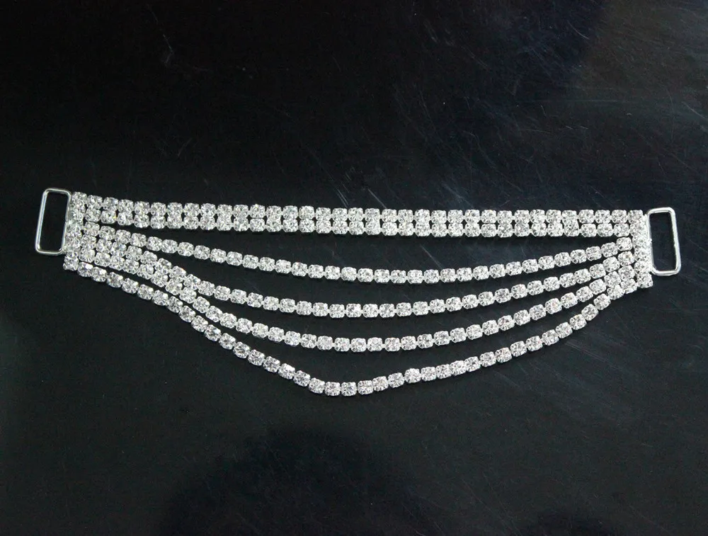 10 шт кулон стиль 6 рядов прозрачный кристалл горный хрусталь Соединительные