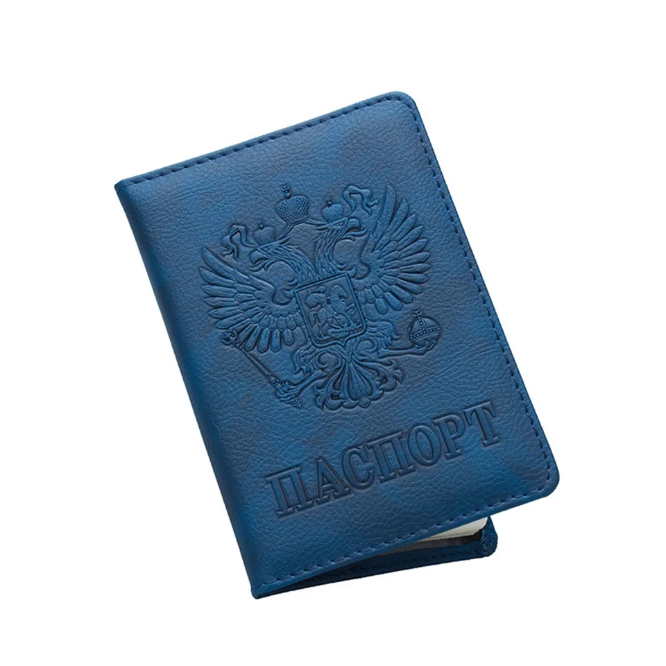 Oswego Passport Cover Russian International Standard Card Holder ID Men Passport Cover Travel Ticket Folder Card Bag