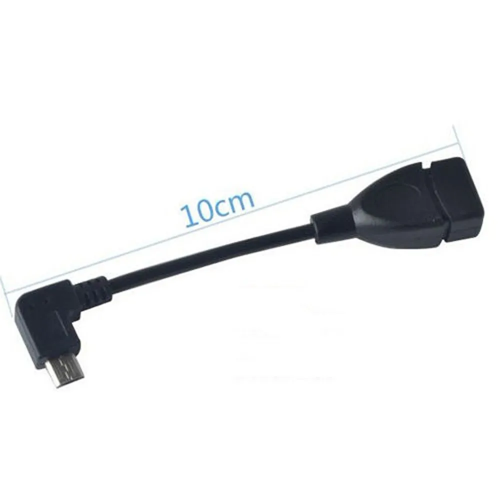 Новый USB 2 0 OTG гнездо к 90 градусов Угловой Micro кабель папа адаптер Удлинительный
