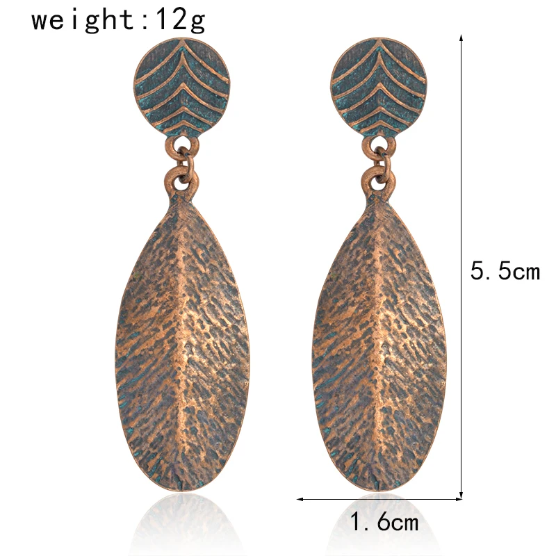 Геометрические серьги уникальные в виде листа простые Винтажные для вечеринки