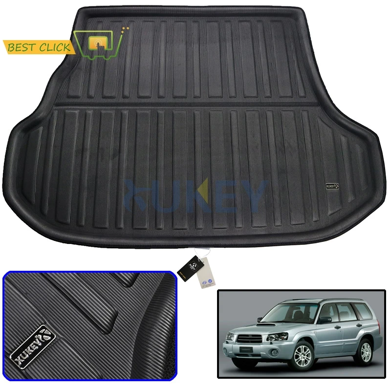 Задний багажник Грузовой Коврик для Subaru Forester 2003-2008 Грузовой лоток багажника загрузки коврик ковер протектор 2004 2005 2006 2007