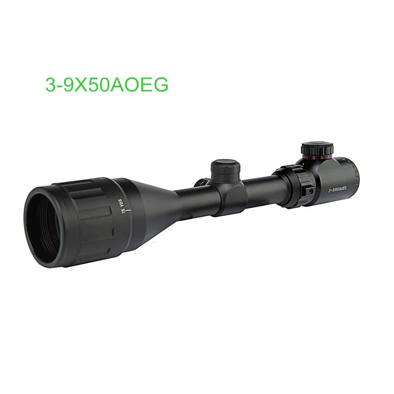 

3-9X50AOEG прицел для охотничьей винтовки, красный, зеленый прицел, телескопический прицел с подсветкой для оружия