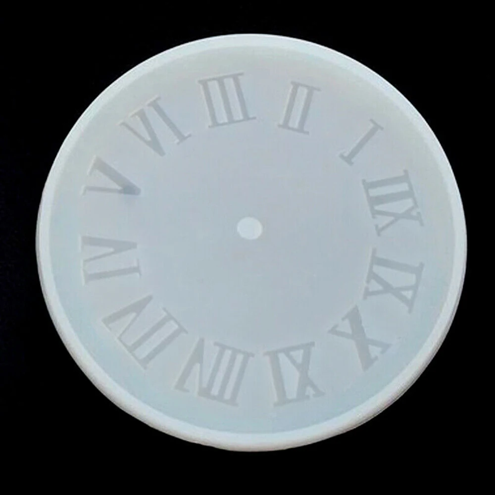

Useful Cement Concrete Silicone Mold DIY Craft Clock Making Clay Plaster Clay Cement Clock Mould Tool