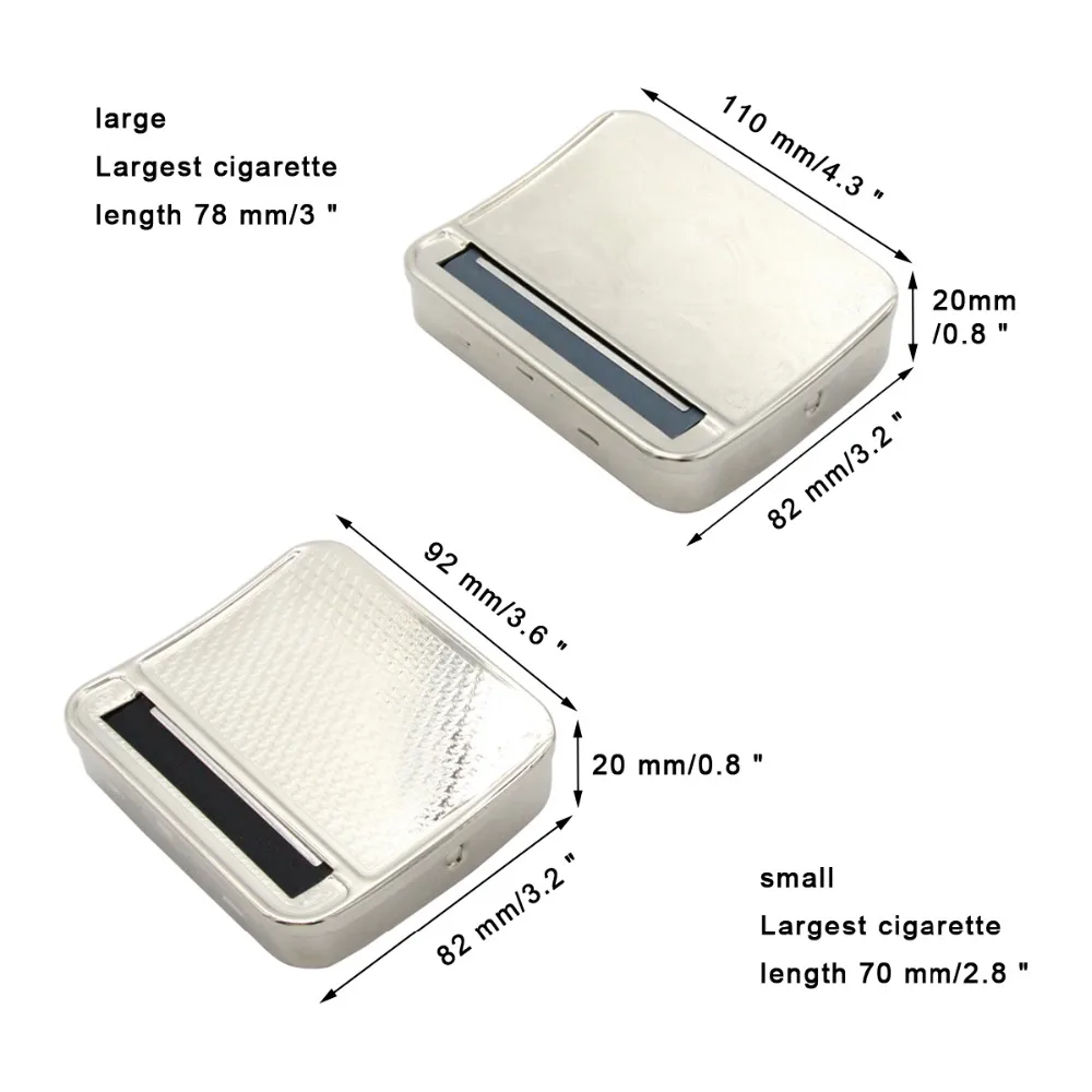 Автоматическая машинка для скручивания сигарет табака металлическая коробка 70