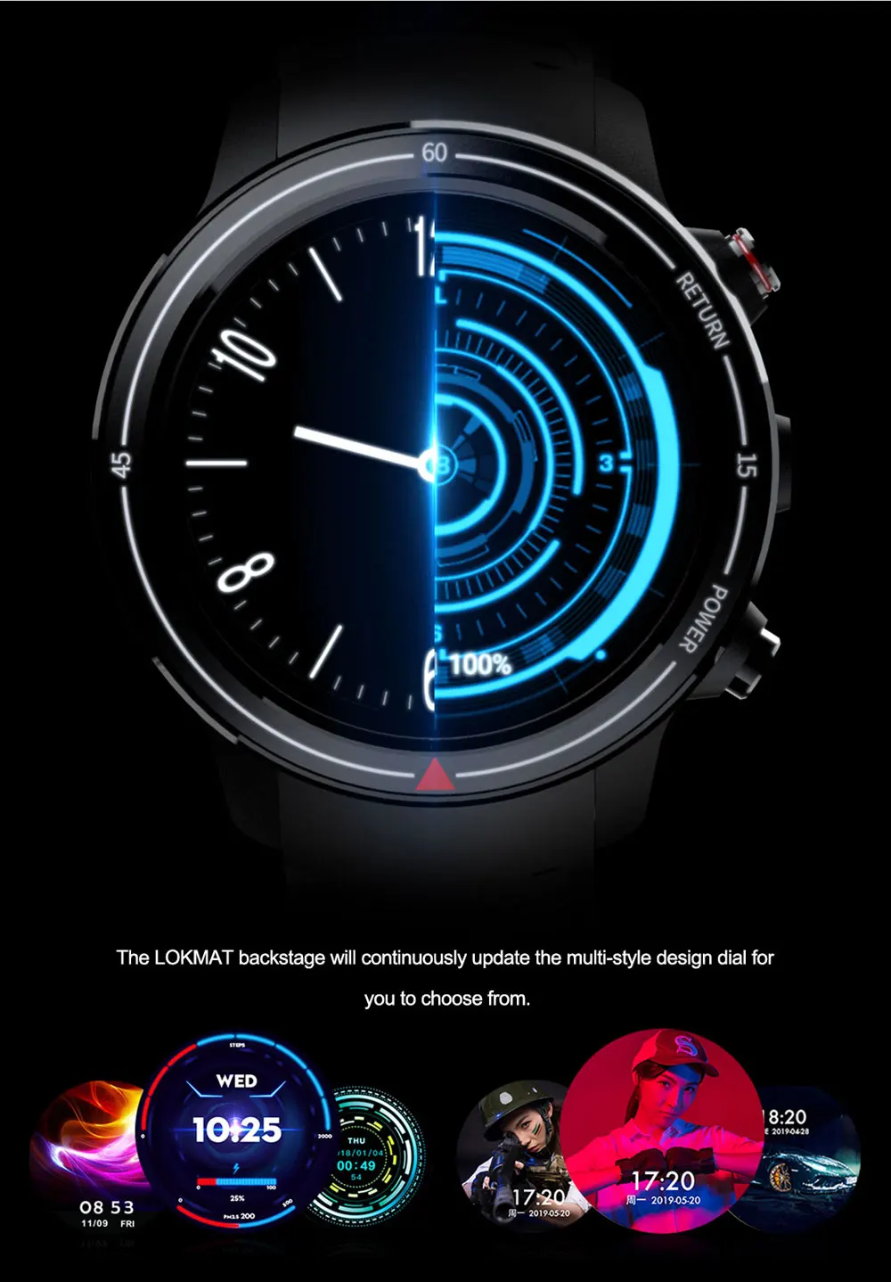 LOKMAT LOK01 4G SIM Smartwatch 3gb32гб MTK6739M Android 7 1 фитнес трекер 39 &quotAMOLED дисплей WiFi GPS 620 мАч Смарт