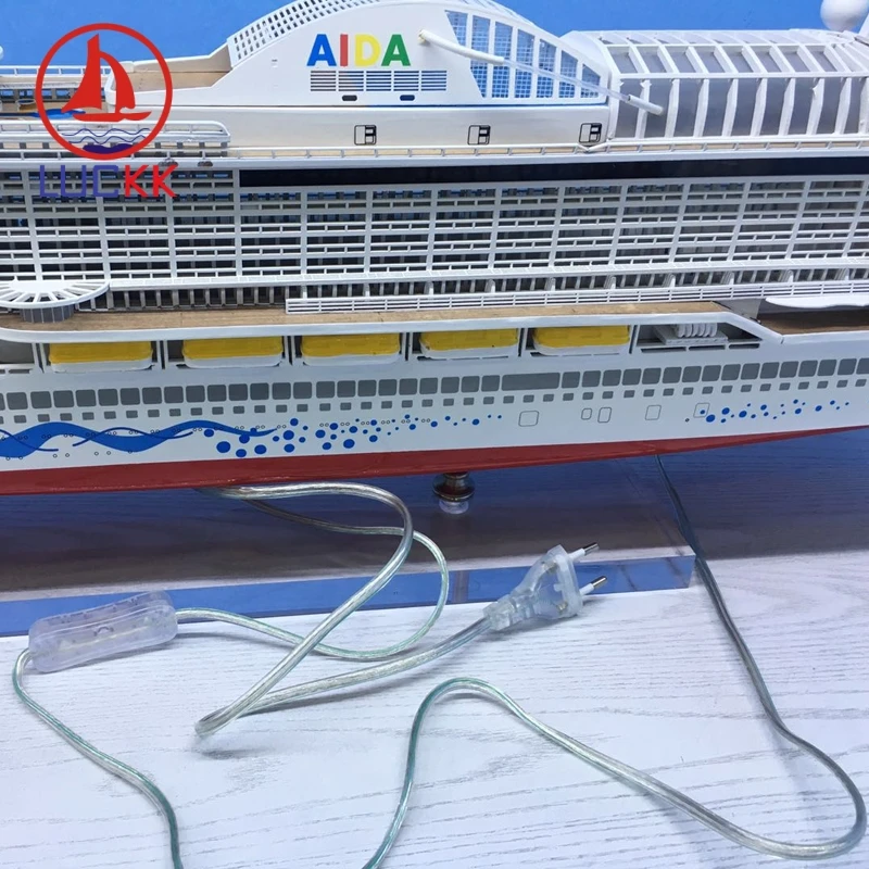 LUCKK 100 см деревянная фигурка AIDA в средиземноморском стиле роскошная светодиодная