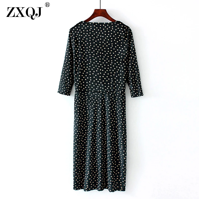 Zxqj летнее платье в винтажном стиле с глубоким v-образным вырезом Velvet Wrap Dress
