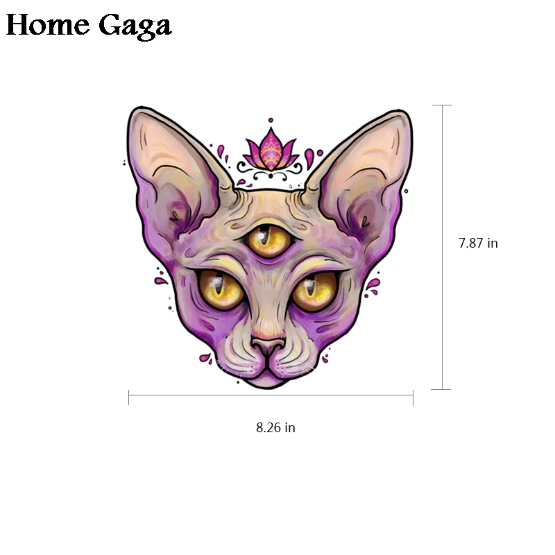Homegaga Сфинкс Кот термопресс наклейки утюг на патчи DIY ручной работы патчи на одежду куртка Футболка теплопередача D1752