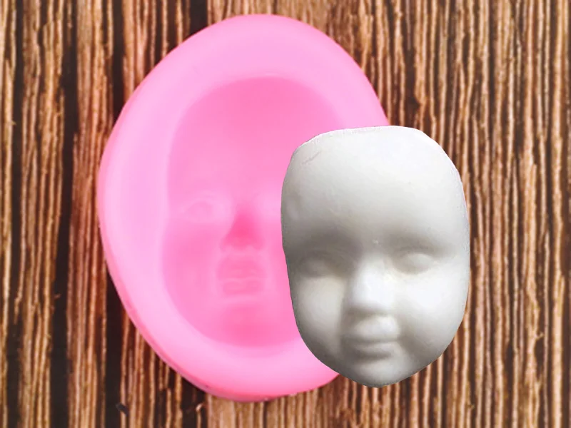 DIY Baby Face силиконовая форма формы для помадки шоколада украшения торта инструменты маска форма для мастики Полимерная глина-смола формы