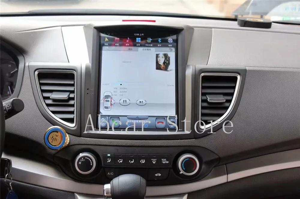 10,4 ''Tesla стиль Android 8,1 автомобильный dvd-плеер gps навигация для Honda CRV CR-V 2012- стерео радио головное устройство PX6 CARPLAY ips