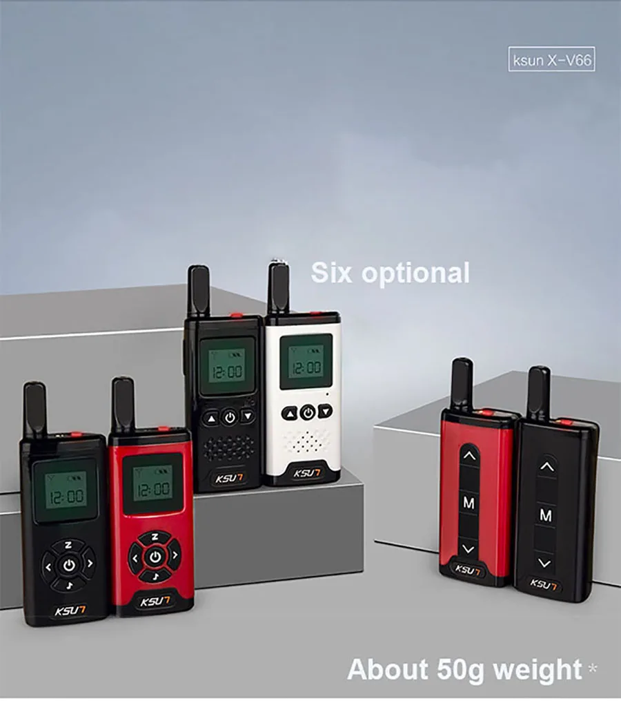 Модный wali-talkie полностью металлический корпус мини радио мини KSXV66-V2 УВЧ FM домофон