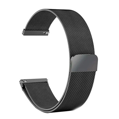 black Ремешок 22 мм/20 мм для samsung galaxy watch 46 мм gear S3 Frontier S2 classic active amazfit gts/47 мм/42 мм/pace huawei watch gt ремешок - Цвет ремешка: black