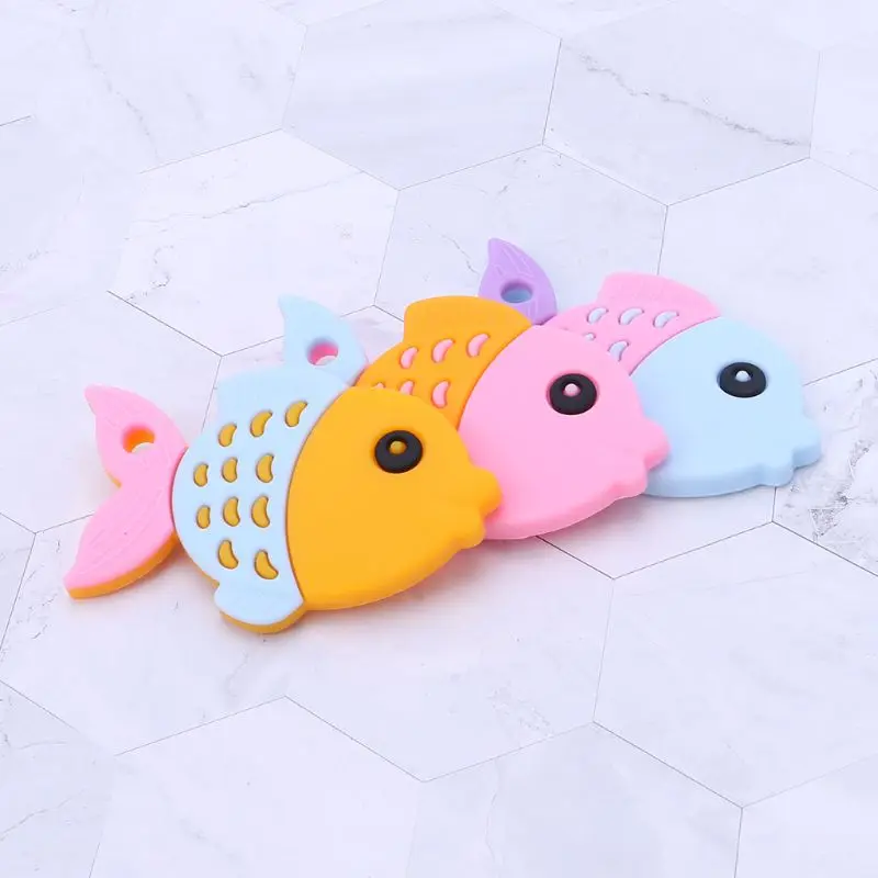 Детские Прорезыватель рыбы мультфильм милый новорожденных Уход за полостью рта