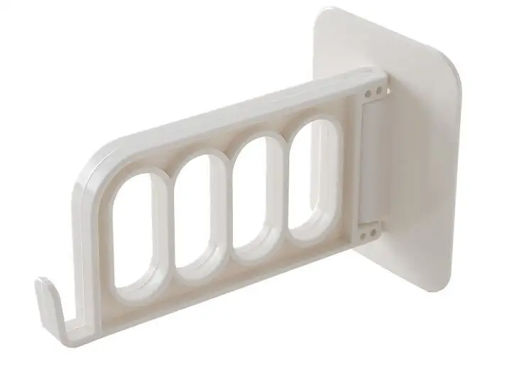 1 шт. четыре отверстия пластиковый крюк шкаф над дверью вешалка пальто стеллаж