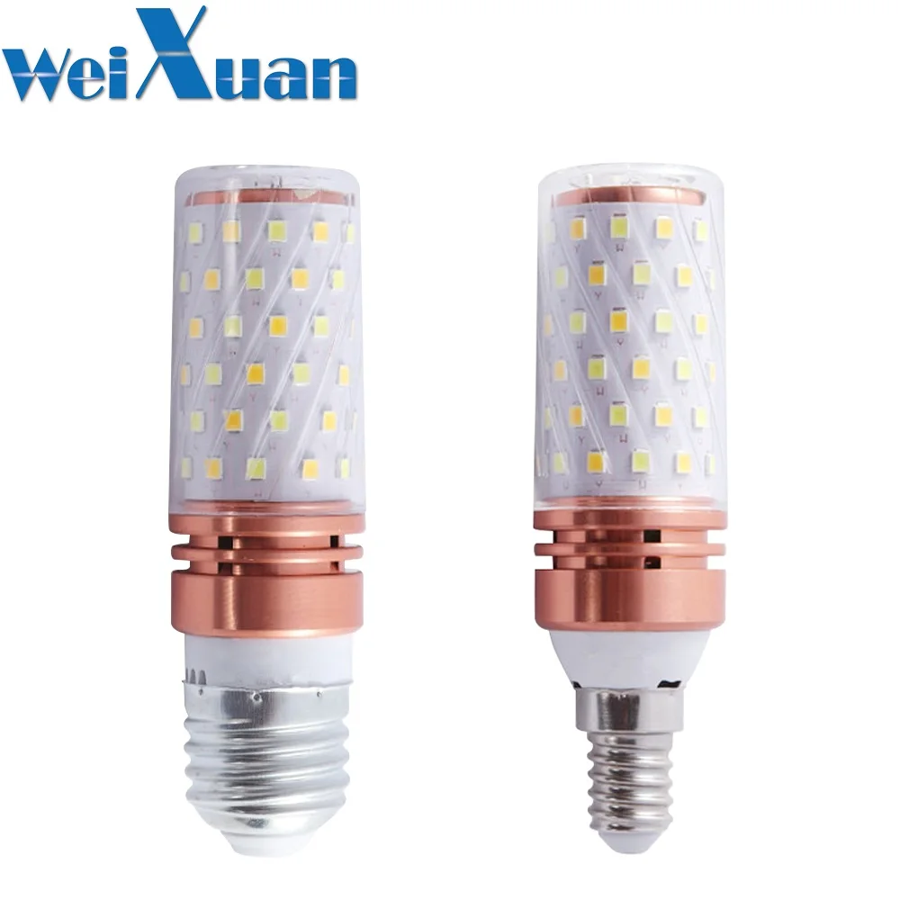 1 шт 6 W E14 E27 светодиодный кукурузы лампочка 110 220 V 3 цвета температуры