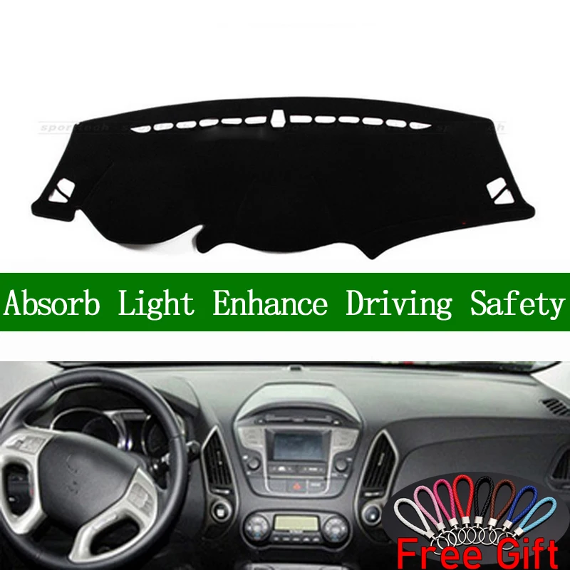 Для Hyundai ix35 Tucson 2010 2011-2015 Крышка приборной панели солнцезащитный тент нескользящий