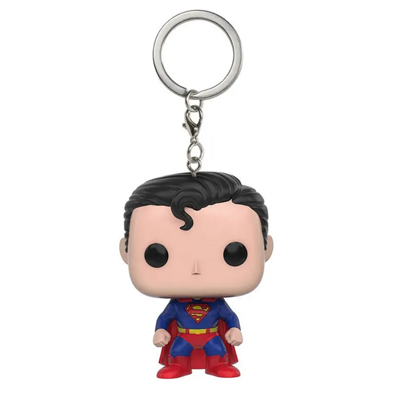 Новый стиль DC комикс персонажи Супермен Карманный брелок игрушка экшн-фигурка