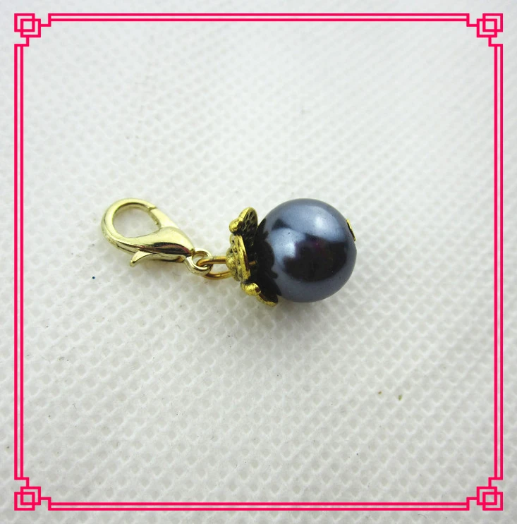 Подвеска с жемчужинами золотого и коричневого цвета 20 шт./лот застежка-лобстер