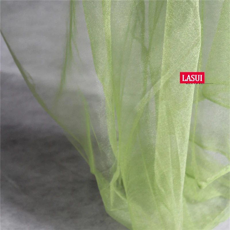 LASUI 3m/1lot width1.65m flash pearlescen transparent Wedding gauze dress fabric Micro elasticity Encrypted soft mesh lace F0022 | Дом и сад