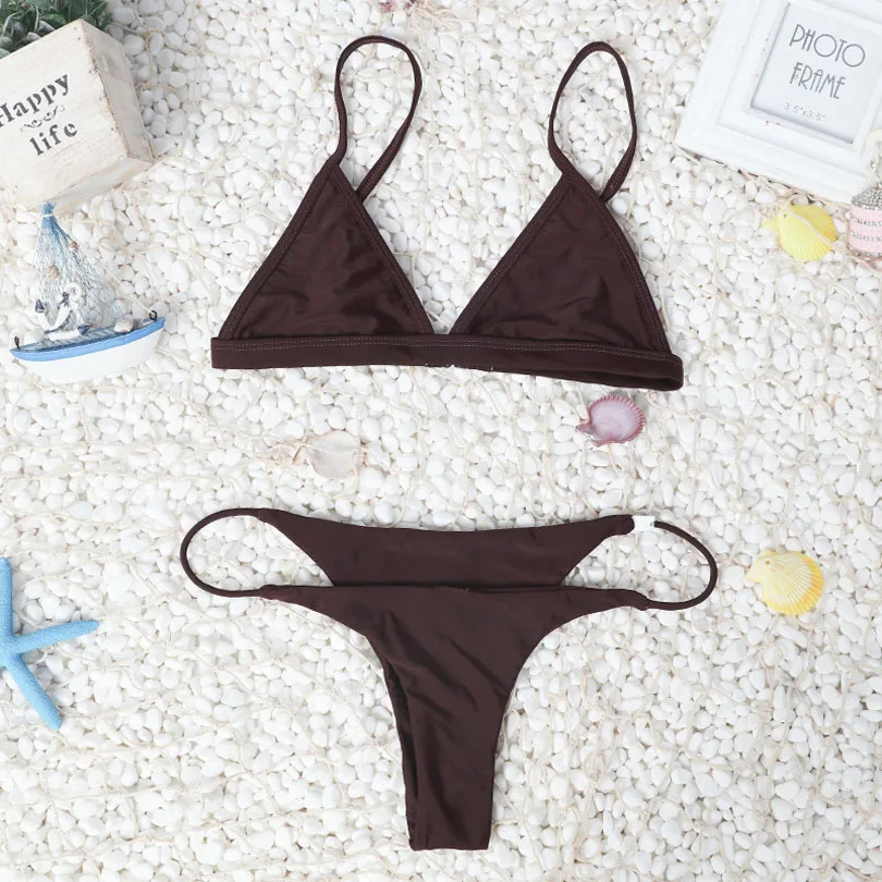 2018 Для женщин повязки стринги бразильские бикини купальники женские пикантные