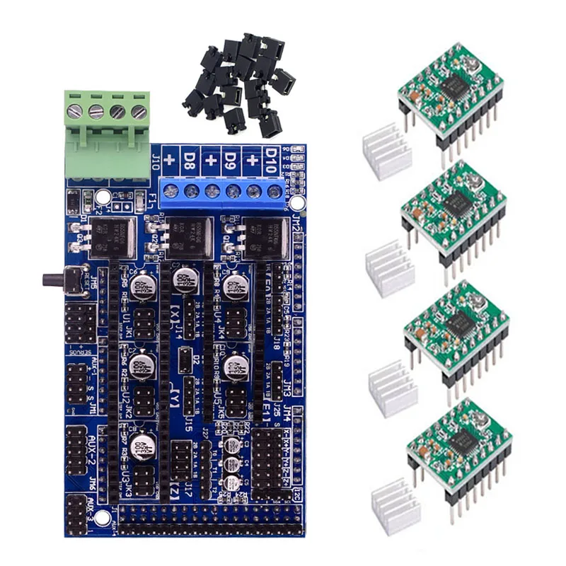 Ramps 1 6 обновление платы основание на 4 5 + Mega 2560 R3 Reprap Mendel 12864 ЖК дисплей Драйвер
