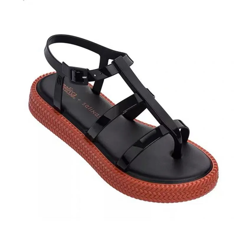Melissa Caribe Verao/Новинка 2020 года Женская прозрачная обувь на платформе и каблуке