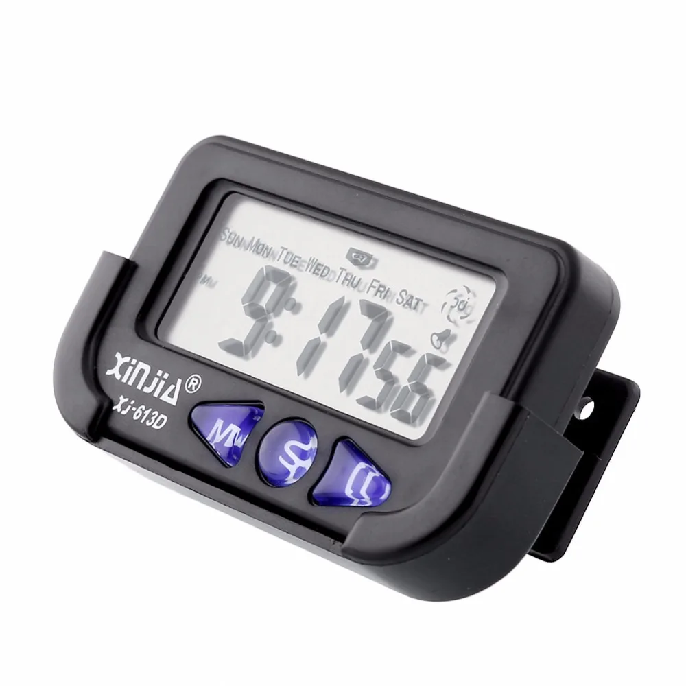 Новый Мини Цифровой ЖК Авто Часы Dashboard Дата Время Календарь Автомобиль