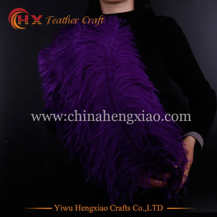 Оптовая продажа жесткий стержень 10 шт./лот натуральные фиолетовые страусиные