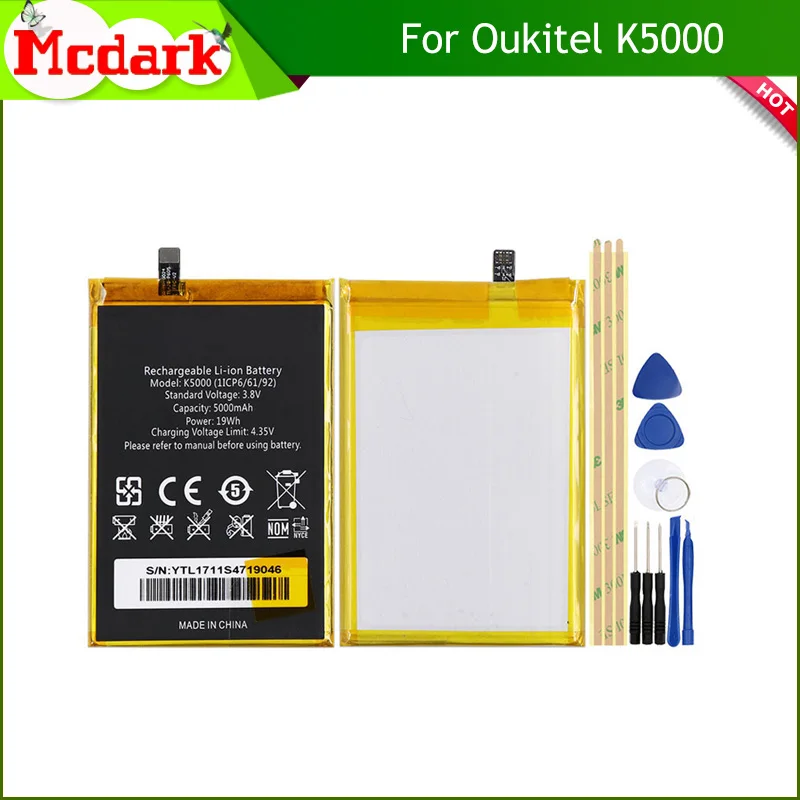 Сменный аккумулятор Mcdark для Oukitel K5000 высококачественный большой емкости 5000 мАч
