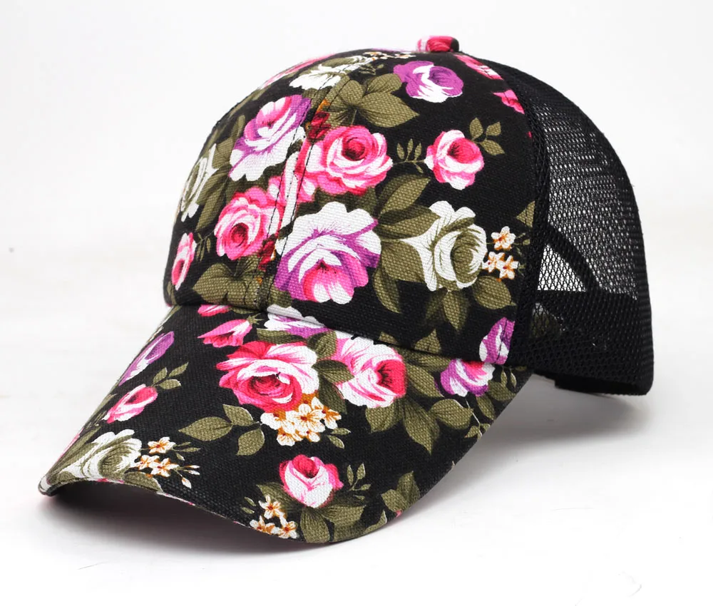 2016 hot sale female floral baseball hat for women spring and summer casual cap girls sun snapback hats sport l leisure | Спорт и