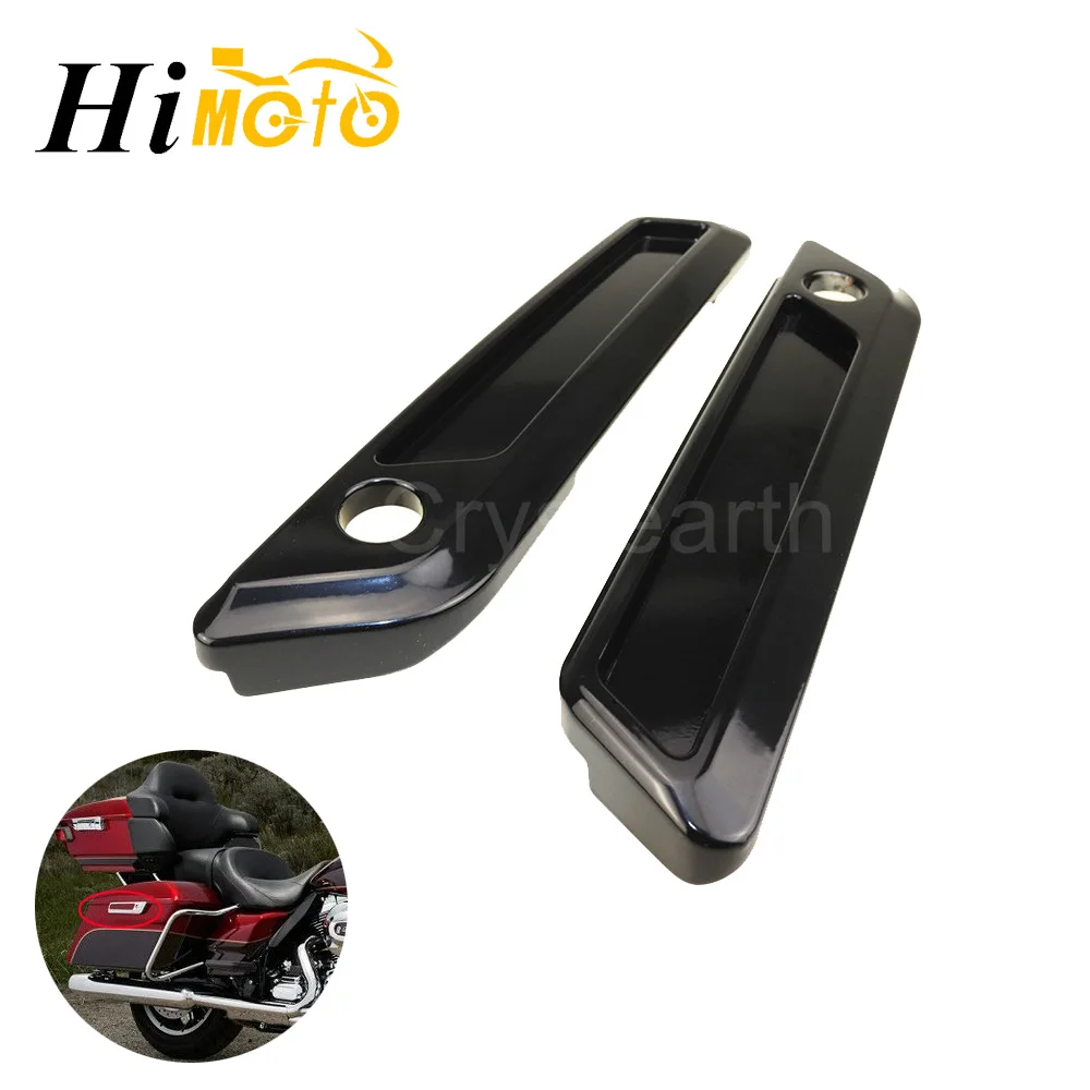 Черная мотоциклетная Жесткая Сумка с защелкой для Harley 2014 2018 2015 2016 2017 Touring Street Glide