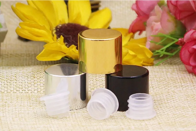 

12/30/50pcs 5ML Empty Glass Bottles Mini Small Essential Oil Vials Inner Plug Clear/Blue/Green/Brown Liquid Packaging Bottles