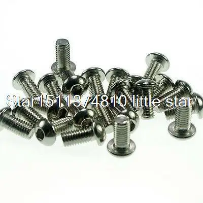 

Lot100 Metric Thread M5*14mm Stainless Steel inside Round Hexagon Bolts Screws