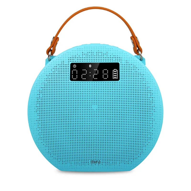BLUE Mifa M9 портативный 40 Вт Bluetooth динамик с 5200 мАч Внешний аккумулятор и светодиодный дисплей вечерние 3D цифровой стерео динамик - Цвет: BLUE