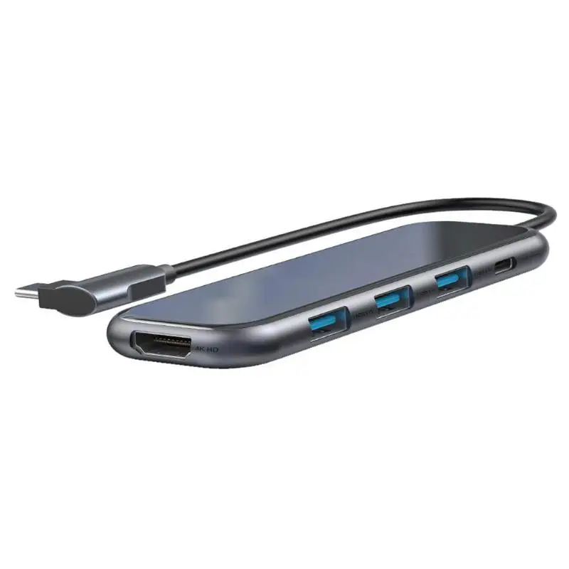 Baseus UCN3277 usb type-C 3,0 концентратор 3 USB3.0 4K HDMI PD зарядный адаптер док-станция разветвитель для ноутбука настольный компьютер