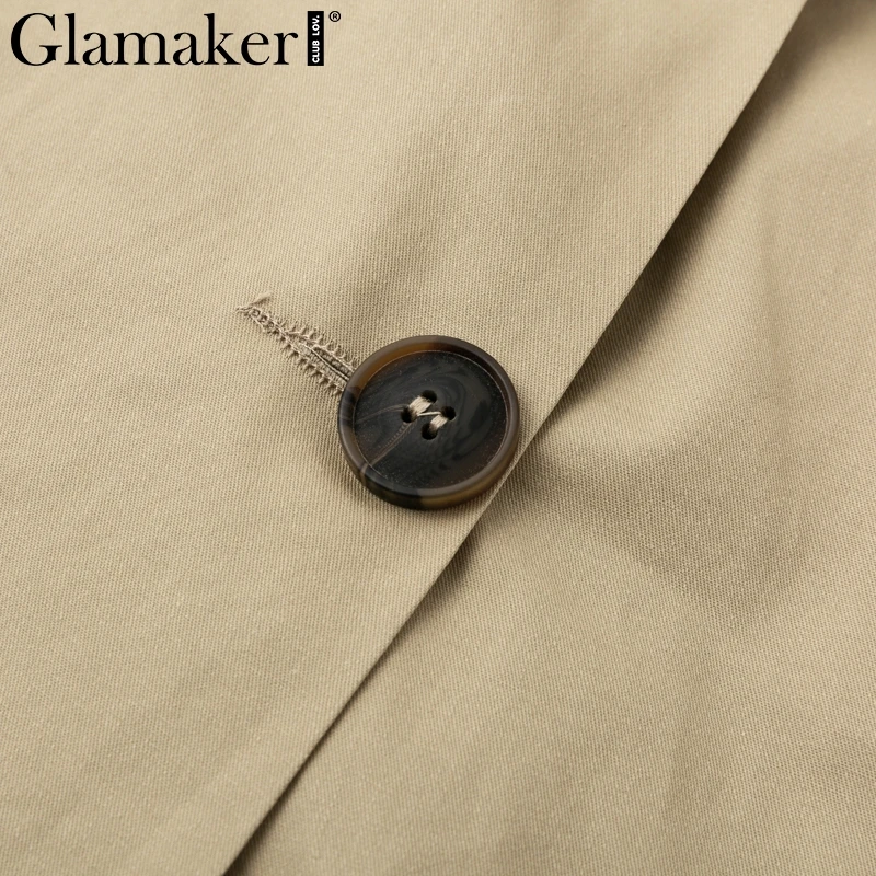 Glamaker хаки офисное женское винтажное сексуальное платье Женский Регулируемый ремень пряжка на пояс Летнее платье Весна на шнуровке Костюм Платье Тренч