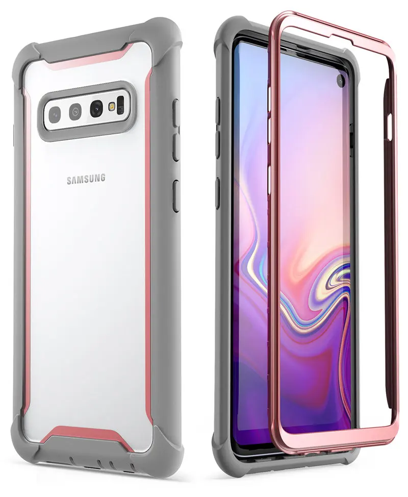 Чехол Ares для samsung S10, 6,1 дюйма, прочный Чехол на весь корпус со встроенной защитной пленкой [не совместим с датчиком отпечатков пальцев]